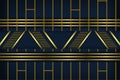 Abstract gradient blue luxury golden line template premium background Royalty Free Stock Photo