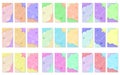 twenty seven sets of abstract pastel color background