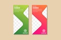 Abstract geometric banner template for universal business promotion