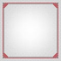 Geometric square framework, Asian pattern on background. Royalty Free Stock Photo