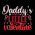 Daddy\'s Little Valentine, 14 February typography design