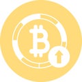 Bitcoin which can easily edit or modify Royalty Free Stock Photo