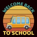 Welcome Back To School, typography design for kindergarten pre k preschool