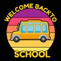 Welcome Back To School, typography design for kindergarten pre k preschool