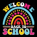 Welcome Back To School, typography design for kindergarten pre k preschool