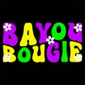 Bayou Bougie, Typography design for Carnival celebration