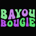 Bayou Bougie, Typography design for Carnival celebration