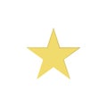 star with a simple shadow touch. flat design style.
