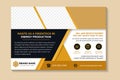 waste as feedstock in energy production flyer design template