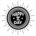 Happy Pi Day, Typography t-shirt design for geographers