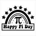 Happy Pi Day, Typography t-shirt design for geographers