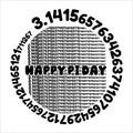 Happy Pi Day, Typography t-shirt design for geographers