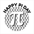 Happy Pi Day, Typography t-shirt design for geographers