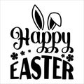 Happy Easter, Typography t-shirt design for geographers