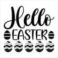 Hello Easter, Typography t-shirt design for geographers