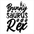 Bunny Saurus Rex, Typography t-shirt design for geographers