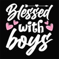 Blessed With Boys, Typography design