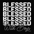 Blessed With Boys, Typography design