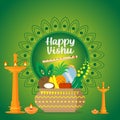 happy Vishu sight-Kerala Festival Royalty Free Stock Photo