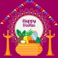 happy Vishu sight-Kerala Festival Royalty Free Stock Photo
