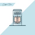 Coffee Machine Illustration Vector