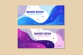 collection of abstract banner background designs in white, blue and purple gradient colors Royalty Free Stock Photo