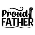 Proud Father, Typography design