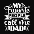 My Favorite People Call Me Dad, Typography design