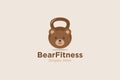 Bear Fitness logo design