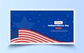 Vibrant American Independence Day Banner Celebrate Freedom and Patriotism with Captivating Design for Fourth of July Celebrations