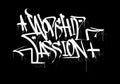 WORSHIP PASSION word graffiti tag style