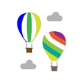 icon air balloon template design trendy Royalty Free Stock Photo