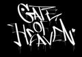 GATE OF HEAVEN word graffiti tag style Royalty Free Stock Photo