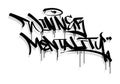 WINNER MENTALITY word graffiti tag style art Royalty Free Stock Photo