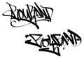 BOYBAND word graffiti tag style art Royalty Free Stock Photo