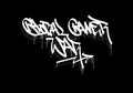 Basic RGB GLOBAL GAMER WAR word graffiti tag style Royalty Free Stock Photo