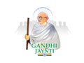happy Gandhi Jayanti vector illustration design