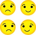 SAD OR HAPPY FACE WITH YELLOW