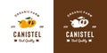vintage canistel fruit logo illustration suitable for fruit shop and fruit farm