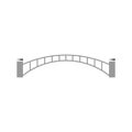 icon vector bridge template design trendy