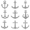 icon vector anchor template design trendy