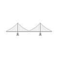 icon vector bridge template design trendy