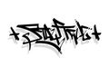 STAY TRUE word graffiti tag