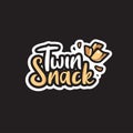 modern snack logo with light squirt crumbs