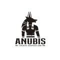 Silhouette of mighty anubis, Ancient egyptian God