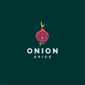 minimalistic fresh onion logo