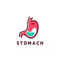 body parts stomach logo vector