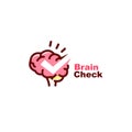 healthy brain check anatomy logo