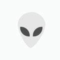 Alien Icon. Extra Terrestrial Symbol - Vector. Basic RGB.