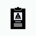 Candidate Icon. Nominee, Applicant Symbol. Basic RGB Royalty Free Stock Photo